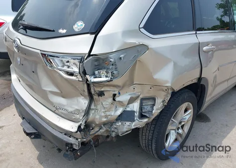2015 Toyota Highlander Limited V6 from USA, damaged, VIN 5TDDKRFH0FS097834